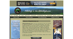 Desktop Screenshot of hikinginthesmokys.com
