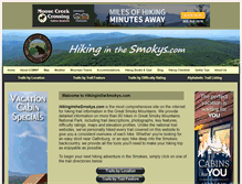 Tablet Screenshot of hikinginthesmokys.com